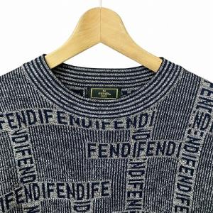 FENDI mare ズッカ柄 総柄 ニット セーター ブラウン