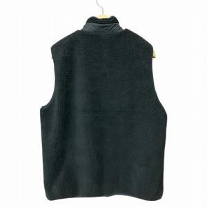 TAION リバーシブル ボア ナイロン ダウンベスト 2WAY 黒 ブラック M