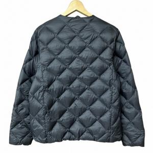 TAION CITY LINE CREW NECK DOWN JACKET ダウンジャケット キルティング 黒 ブラック