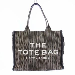 ザ モノグラム トートバッグ ラージ ハンドバッグ ジャガード 総柄 ベージュ ブラック 黒 H075M01RE21