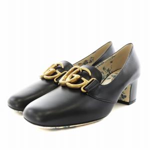 GGマーモント パンプス 38.5 ブラック 525333