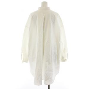 THE RERACS THERERACS ザリラクス BAND COLLAR PLACKET SHIRTS シャツ ブラウス 長袖 ロング丈 36 S 白 ホワイト