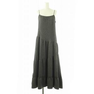 24AW プリーツバリエキャミワンピース ロング 0 グレー /DF OS