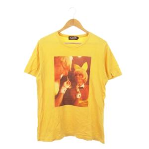 × プレイボーイ PLAY BOY Tシャツ ラウンドネック 半袖 プリント バックロゴ コットン M
