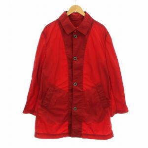 LIMONTA ステンカラーコート ミドル丈 ナイロン LL 赤 レッド 11-38-8300 /KU