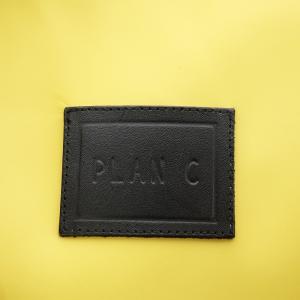 PLAN C ハンドバッグ ショルダーバッグ ロゴ 黄 イエロー /AN6 GY41