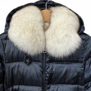 PRADA SPORT ダウンコート フォックスファー ネイビー 38 AC8120101720