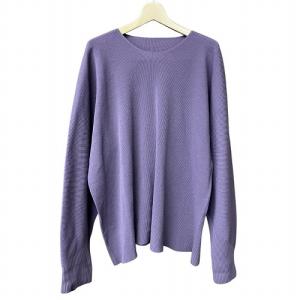 25SS BASIC KNIT SWEATER ベーシック ニット セーター 薄紫 パープル Free