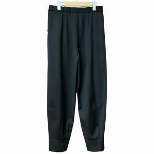 STELLA McCARTNEY 20AW ウール タック アンクルパンツ 黒 ブラック 38 M位 GY41