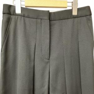 STELLA McCARTNEY 20AW ウール タック アンクルパンツ 黒 ブラック 38 M位 GY41