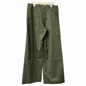 NINA RICCI ワイド カーゴ パンツ カーキ 36 1I-PA007-C0978 GY41