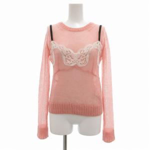 セーター モヘヤニット プルオーバー 36 ピンク /UO GY41