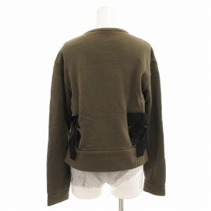 N°21 スウェット トレーナー クルーネック リボン レース 長袖 36 カーキ /AE GY41