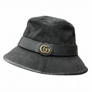 GUCCI GG キャンバス バケットハット ブラック M 576578