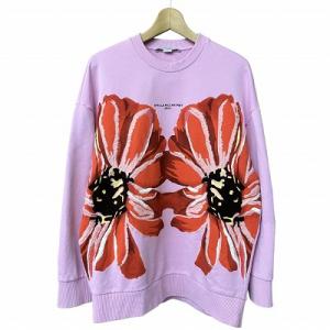 フラワープリント 刺繍 スウェット ピンク 36
