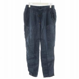 ジョガーパンツ リネン 麻 S 紺 ネイビー IM6023 /AN45 GY41