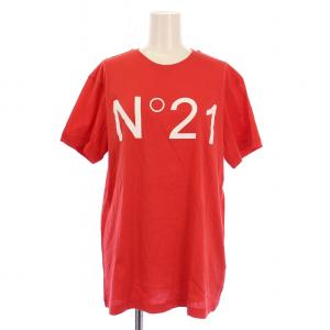 Tシャツ カットソー 半袖 クルーネック ロゴ プリント S 赤 レッド タグ付き /BB GY41