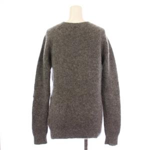 Neil Barrett ニット セーター 長袖 クルーネック 無地 ストレッチ ウール モヘヤ混 M グレー /BB GY41
