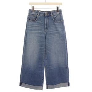 デニムパンツ ジーンズ ワイド ジップフライ 25 青 ブルー /BB GY41
