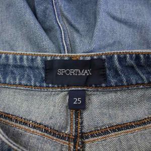 SPORT MAX デニムパンツ ジーンズ ワイド ジップフライ 25 青 ブルー /BB GY41