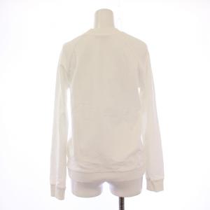 BALMAIN スウェット トレーナー 長袖 クルーネック ロゴ プリント 34 白 ホワイト /BB GY41