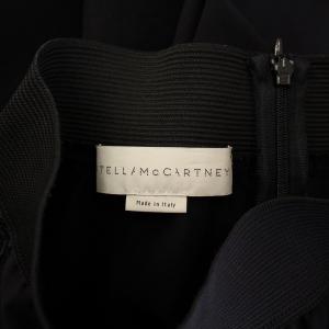 STELLA McCARTNEY レギンスパンツ イージー ウエストゴム サイドレース 刺繍 ストレッチ 36 黒 ブラック /BB GY41