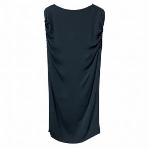 シルク ノースリーブ ワンピース ドレス 黒 ブラック 38 51CT041840306 GY41