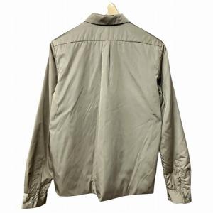 JIL SANDER ナイロン混 ポリエステル 中綿 シャツ ブラウス 茶 ブラウン 36 GY41