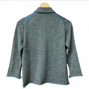 JIL SANDER ニット カーディガン 襟付き 灰 青 グレー ブルー 36 GY41