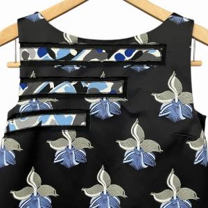 FENDI 総柄 キャミ ワンピース 黒 青 緑 ブラック 40 L位 GY41