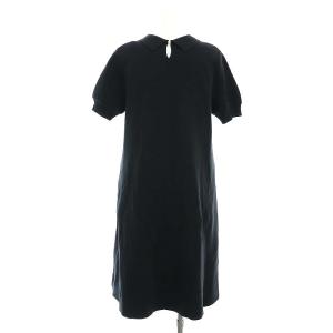 FOXEY NEW YORK WESTEND ポロニットワンピース 38 ブラック 43026