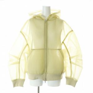 24AW Zip Up Hoodieジャケット シアー シースルー F ベージュ /AT OS SH
