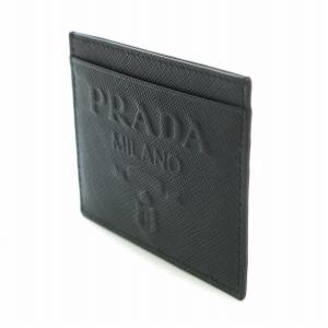 PRADA カードケース エンボスロゴ ブラック 1MC025