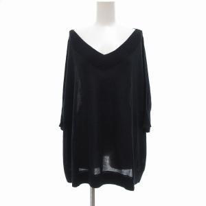 ニット セーター ドルマンスリーブ デコルテ 40 紺 ネイビー M5N21-560-28 /UO