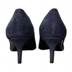 FABIO RUSCONI スウェード パンプス 紺 ネイビー 37.5 24.5cm位