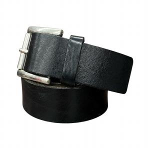 Yohji Yamamoto POUR HOMME 16SS カウレザーベルト カウハイド ブラック HO-F11-760