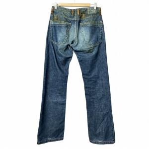 DIESEL デニムパンツ フレア USED加工 汚し加工 青 ブルー 28 AA
