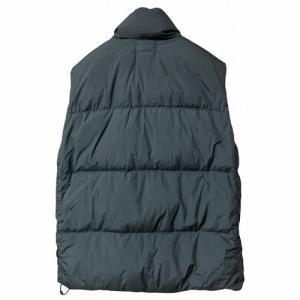 STONE ISLAND リサイクルナイロン シワ加工 ダウンベスト ブラック XL  8115G0223