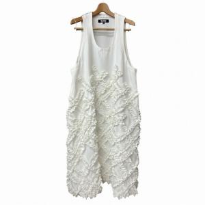 25SS ポリエステル フリル ワンピース ホワイト M 1O-A007 AD2024
