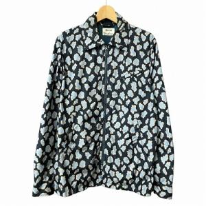 レオパード柄 ナイロン ジャケット 紺 ネイビー 50 MERICK P PSS16 AA