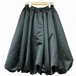 BLACK COMME des GARCONS 23AW AD2023 ポリエステル サテン バルーン スカート 黒 XS 1L-S007
