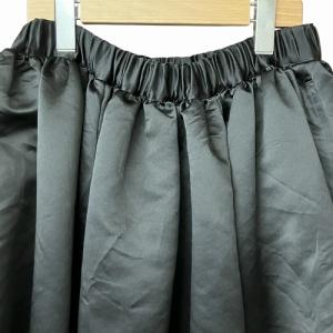 BLACK COMME des GARCONS 23AW AD2023 ポリエステル サテン バルーン スカート 黒 XS 1L-S007