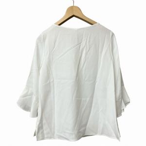 Apuweiser-riche フリルスリーブ パール ブラウス シャツ  白 ホワイト 2 M位 29117840