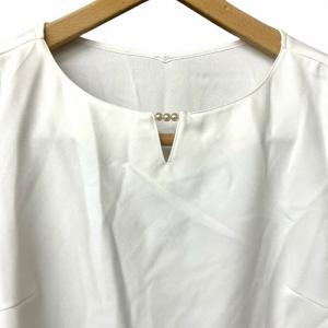 Apuweiser-riche フリルスリーブ パール ブラウス シャツ  白 ホワイト 2 M位 29117840