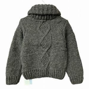 Ray Beams ペルー ケーブル ニット カーディガン ショールカラー 茶 ブラウン Free