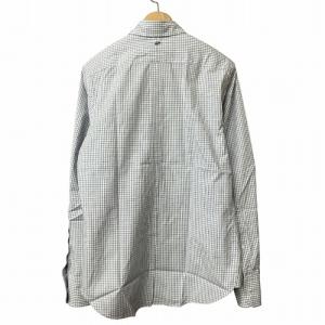 Brooks Brothers チェックシャツ 長袖 白 青 ホワイト ブルー BB1 M位