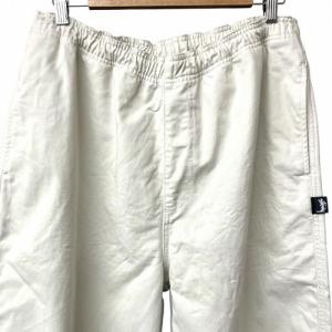 STUSSY Brushed Beach Pants ブラッシュド ビーチパンツ アイボリー XL 116553