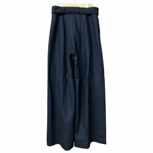 JIL SANDER ウール ワイド パンツ ネイビー 46 J61KA0014 J20141