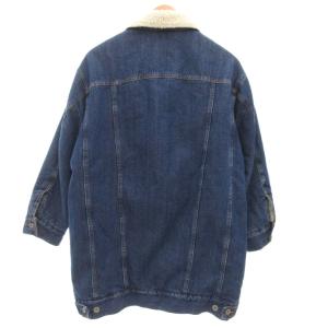JOURNAL STANDARD デニムジャケット ジージャン ボア ミドル丈 インディゴブルー /JS