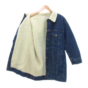 JOURNAL STANDARD デニムジャケット ジージャン ボア ミドル丈 インディゴブルー /JS
